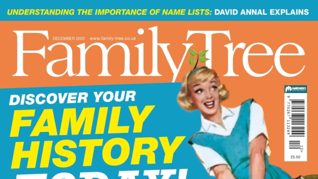 Family Tree Magazine (205) - December 2022 header
